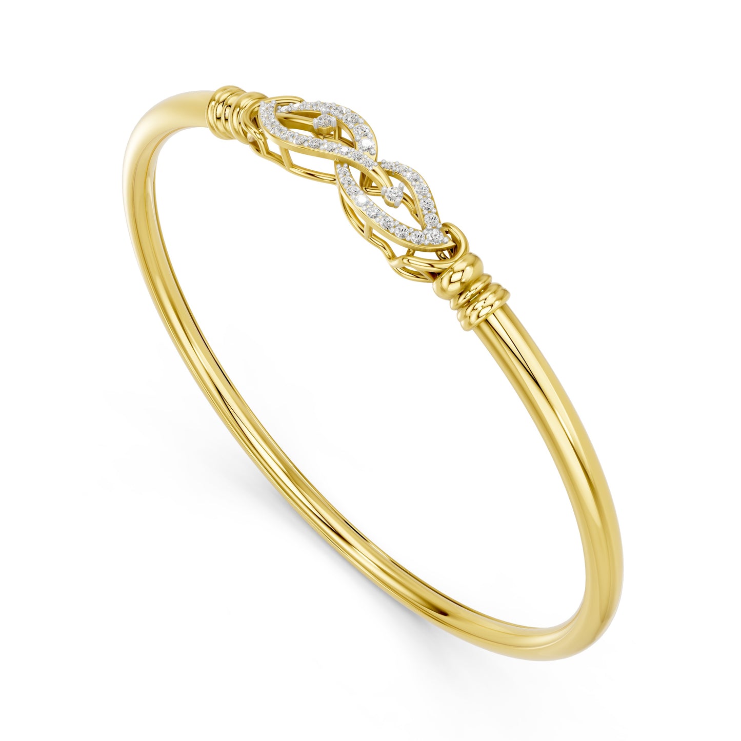Eternal Leaf Diamond Bangle