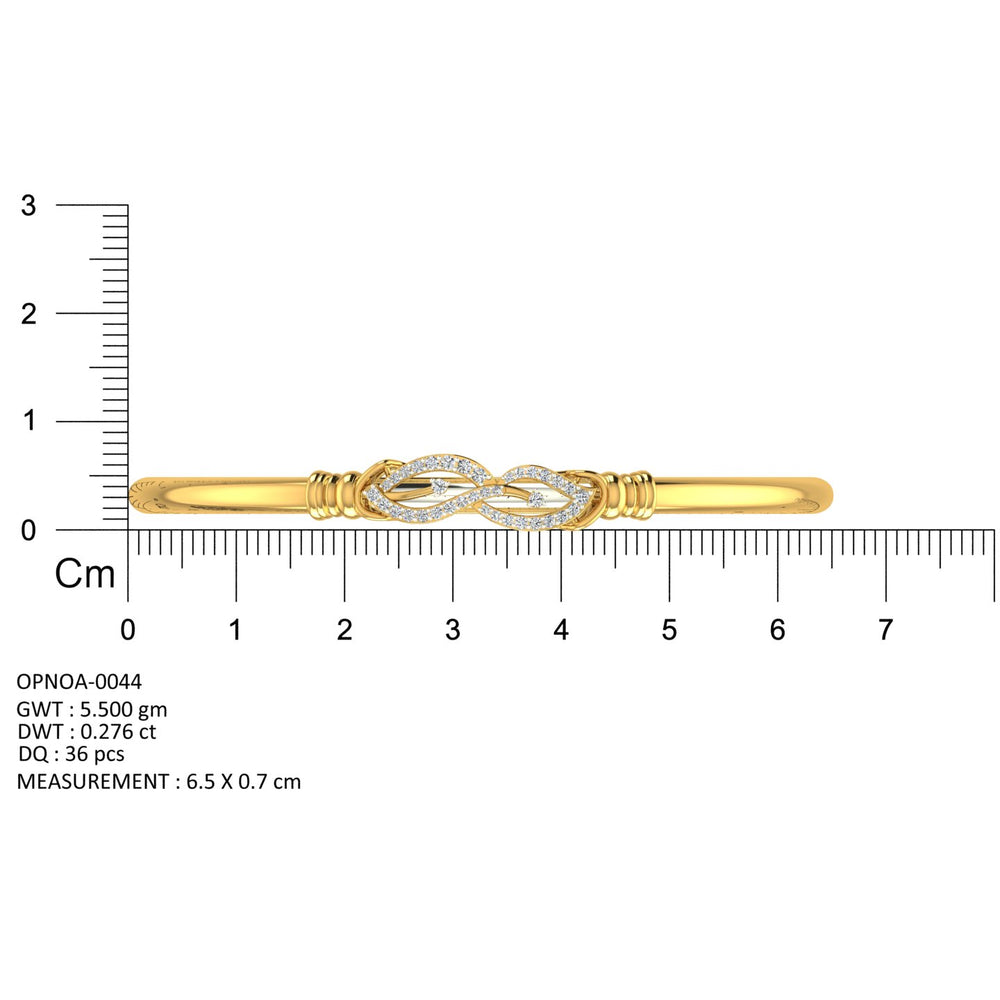 Eternal Leaf Diamond Bangle
