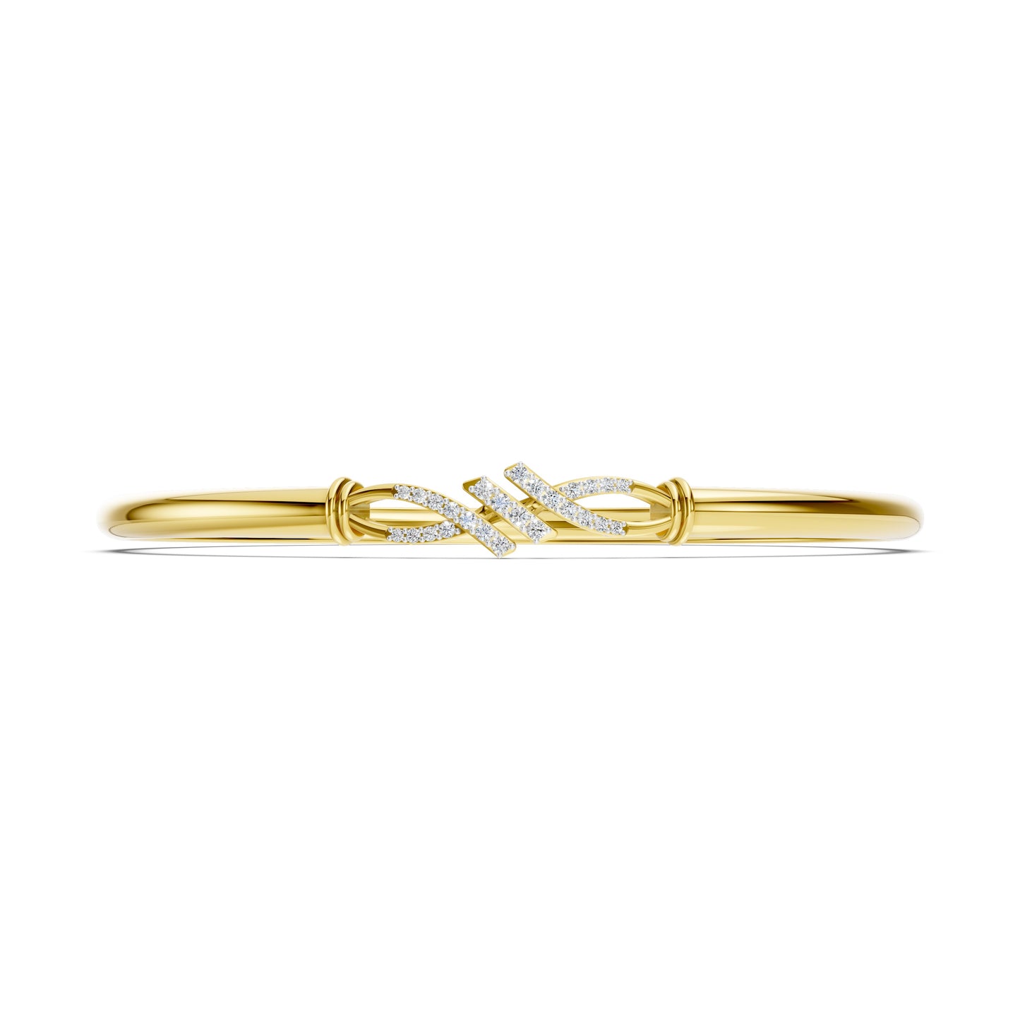Twisted Grace Diamond Bangle