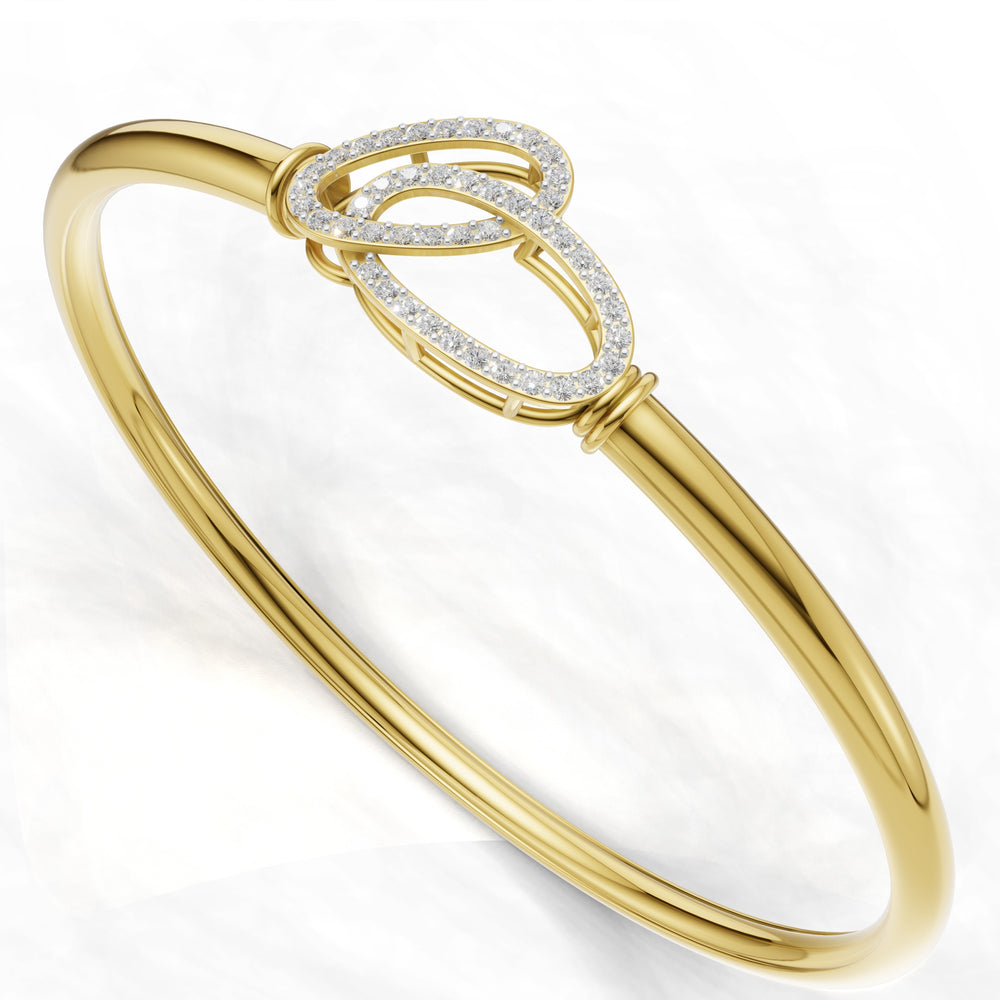 Infinity Halo Diamond Bangle