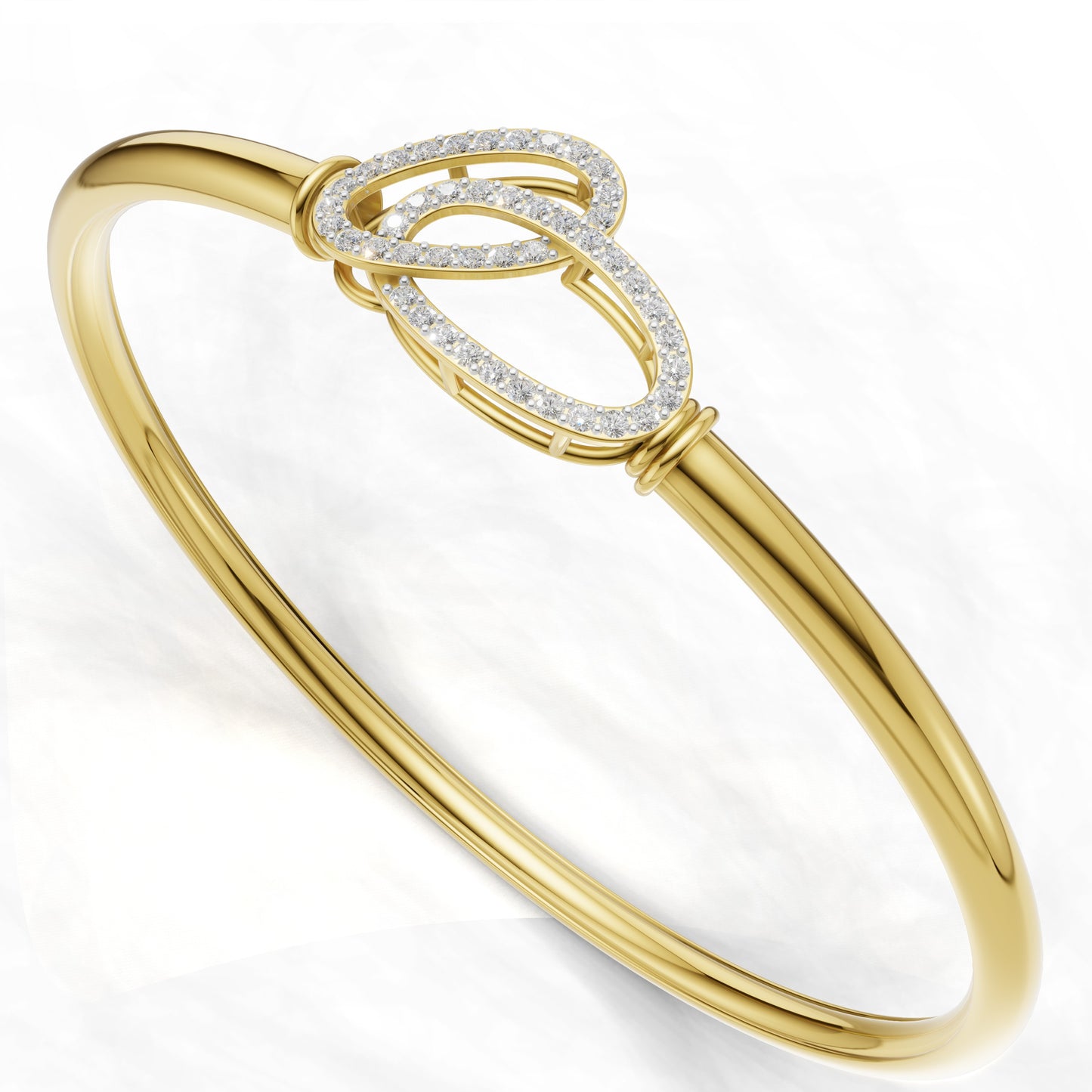 Infinity Halo Diamond Bangle