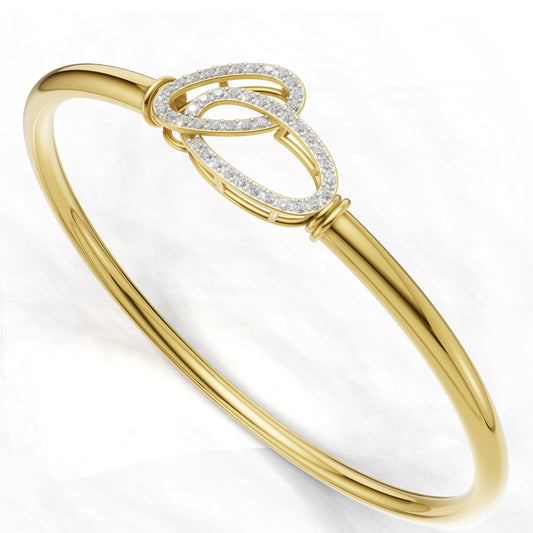 Infinity Halo Diamond Bangle