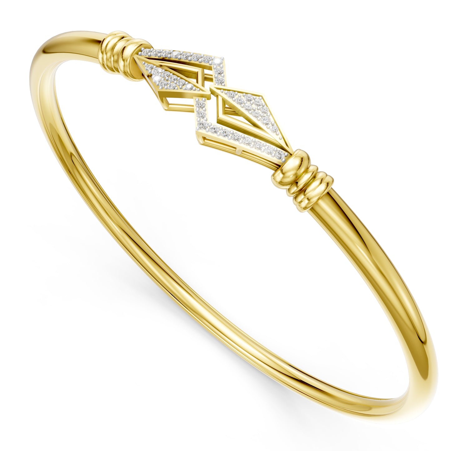 Geo Spark Diamond Bangle