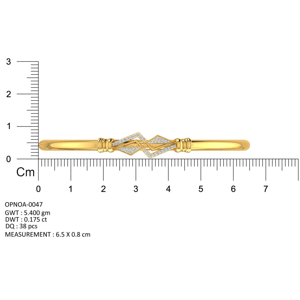 Geo Spark Diamond Bangle
