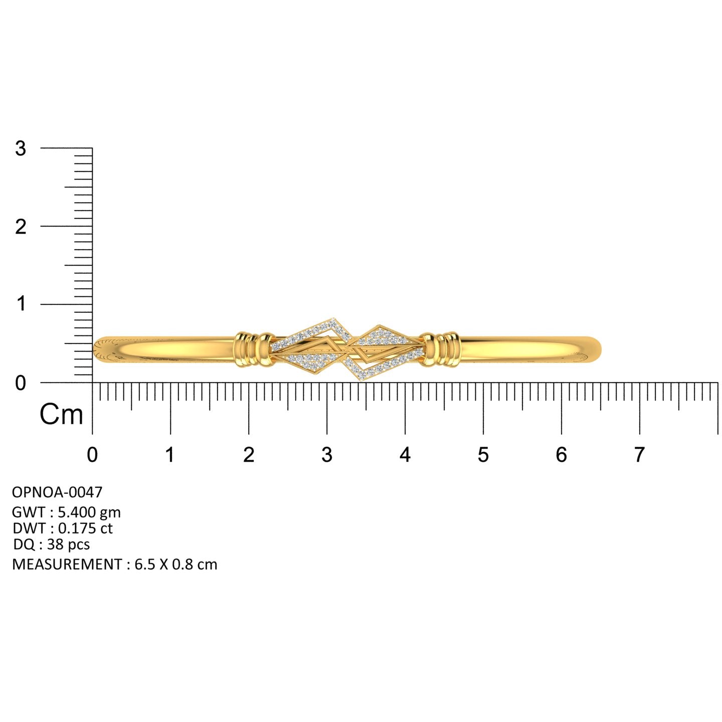 Geo Spark Diamond Bangle