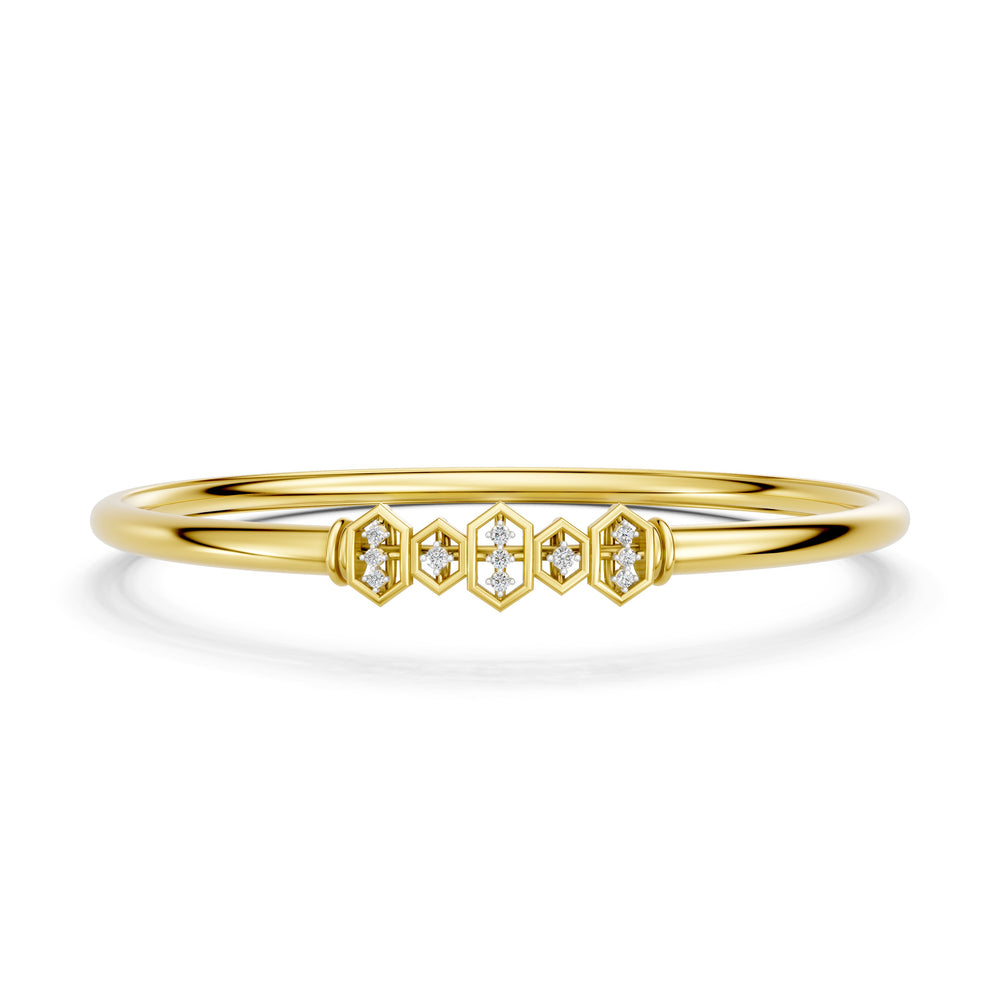 Hexa Bloom Diamond Bangle