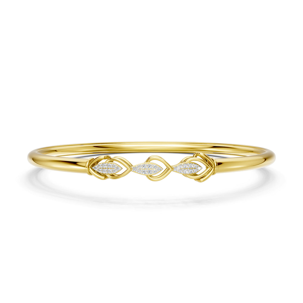 Leaf Harmony Diamond Bangle