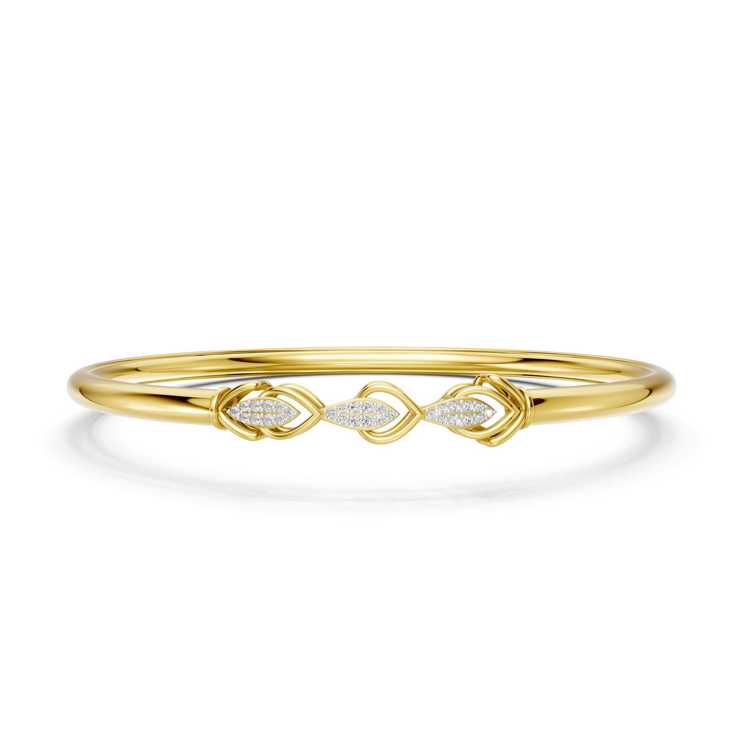 Leaf Harmony Diamond Bangle
