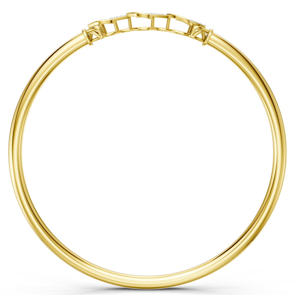 Leaf Harmony Diamond Bangle