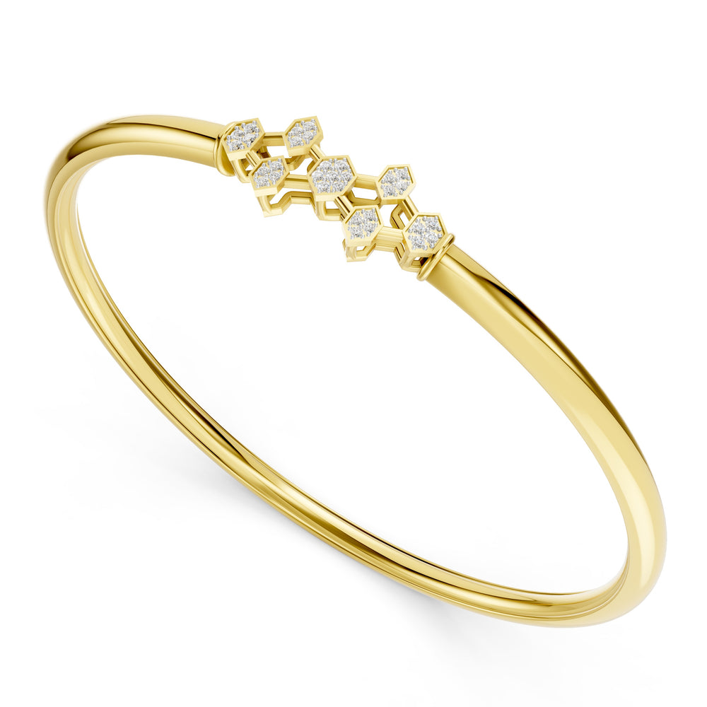 oneycomb Spark Diamond Bangle