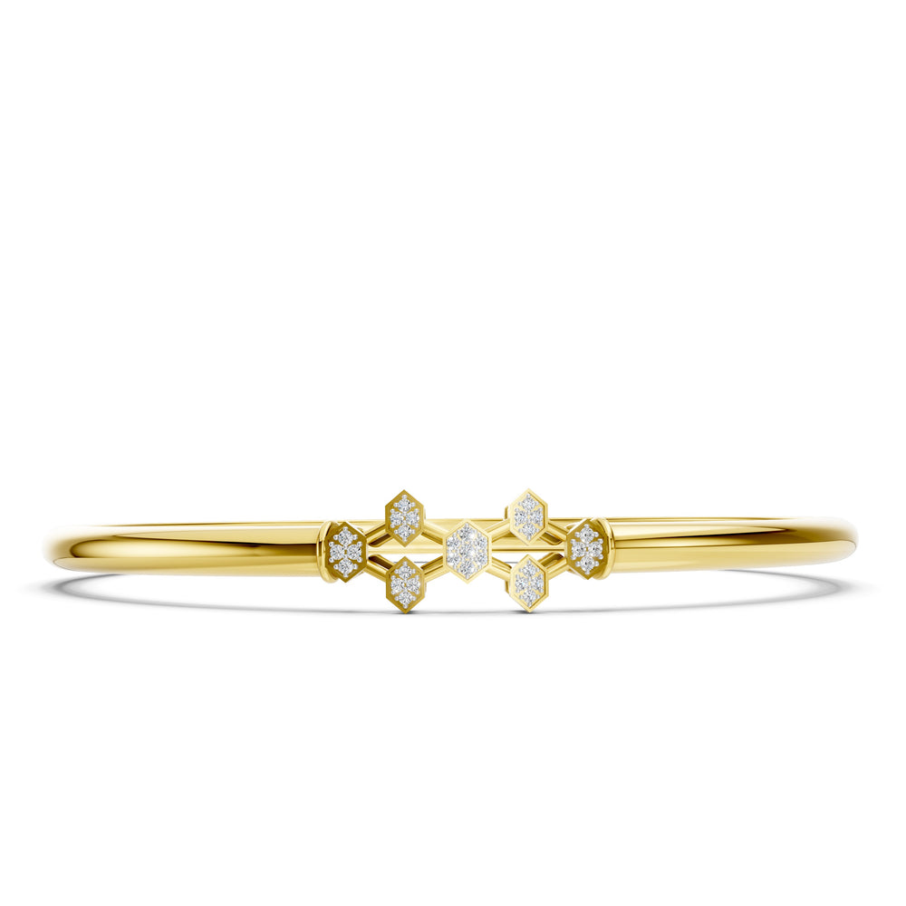 oneycomb Spark Diamond Bangle