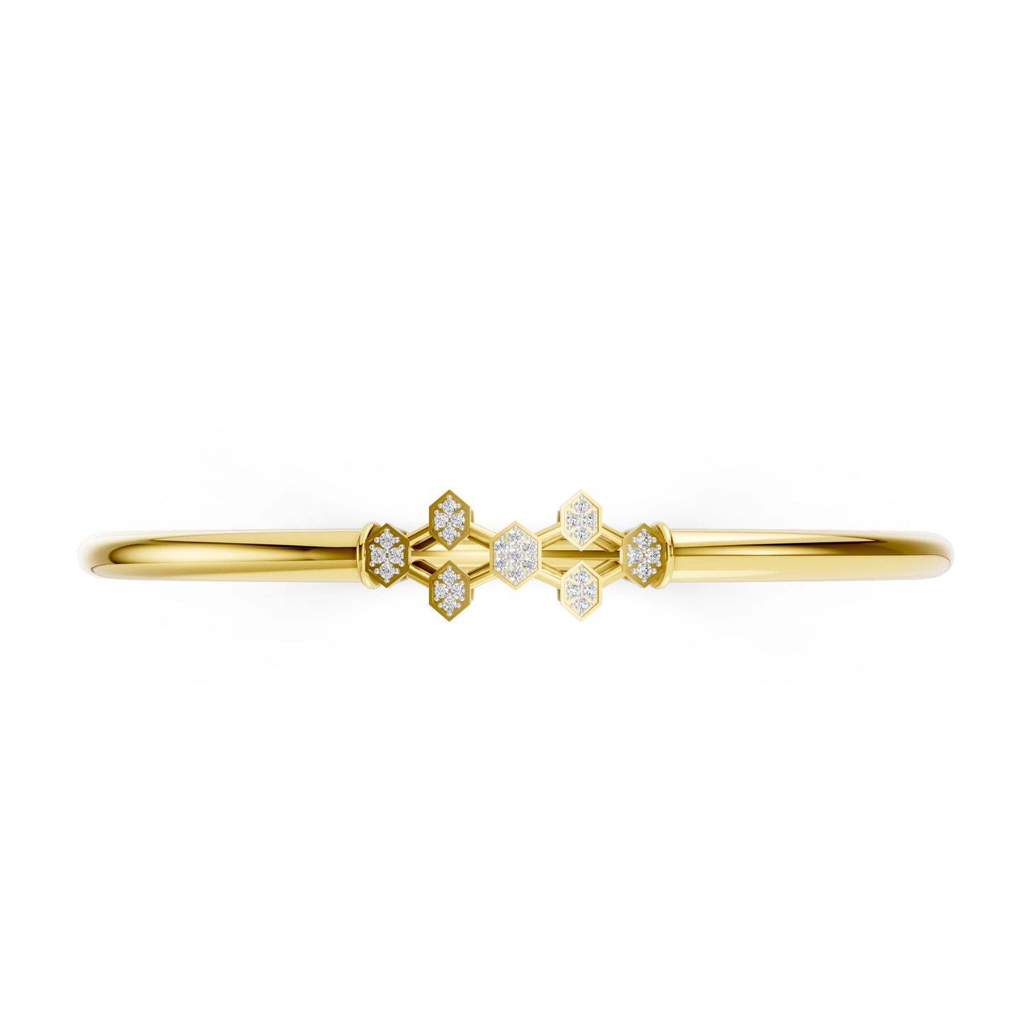oneycomb Spark Diamond Bangle