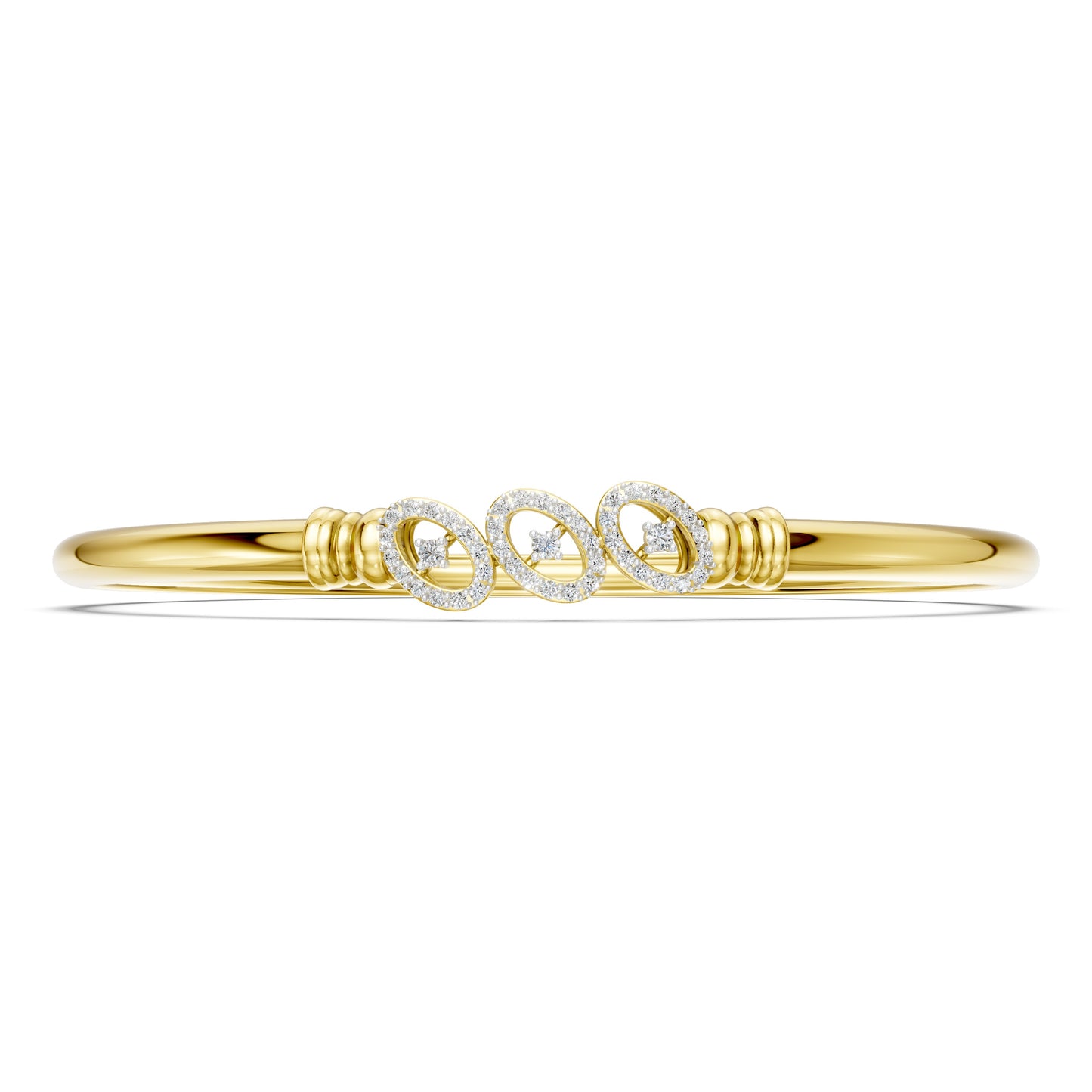 Trinity Halo Diamond Bangle