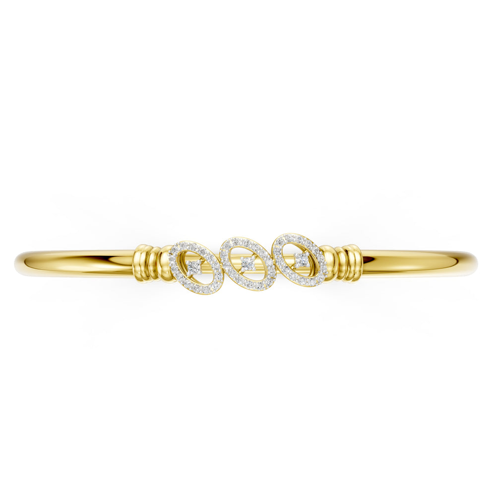Trinity Halo Diamond Bangle