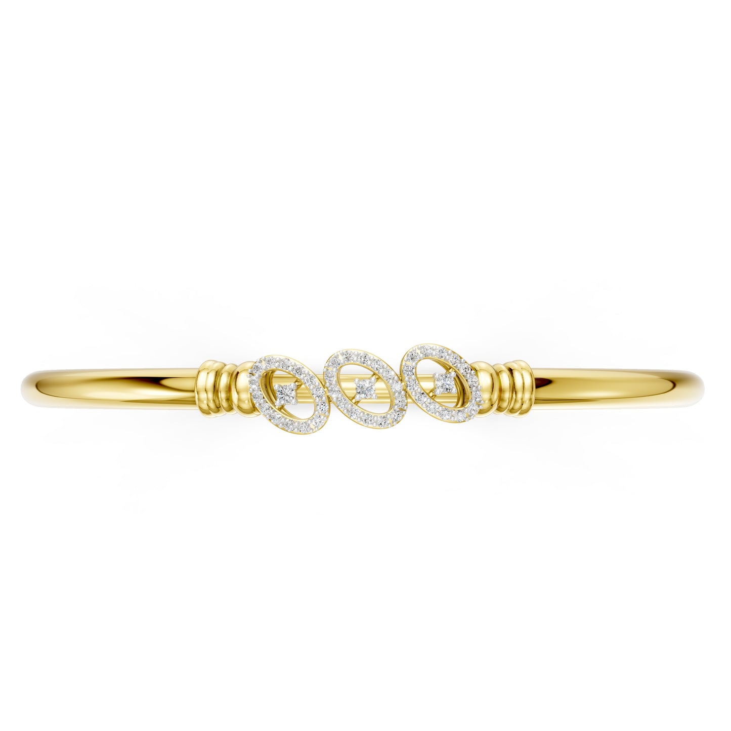 Trinity Halo Diamond Bangle