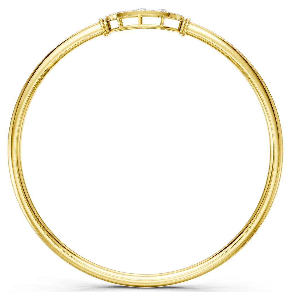Celestial Swirl Diamond Bangle
