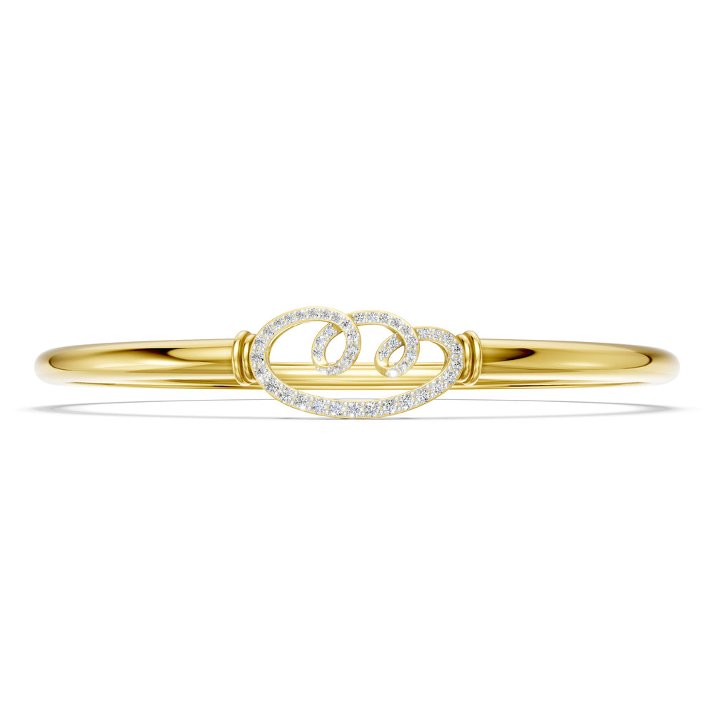 Celestial Swirl Diamond Bangle