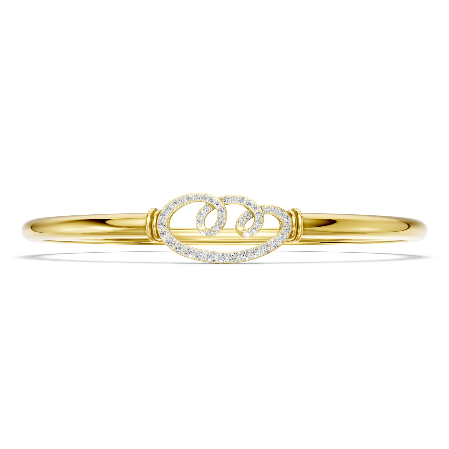 Celestial Swirl Diamond Bangle