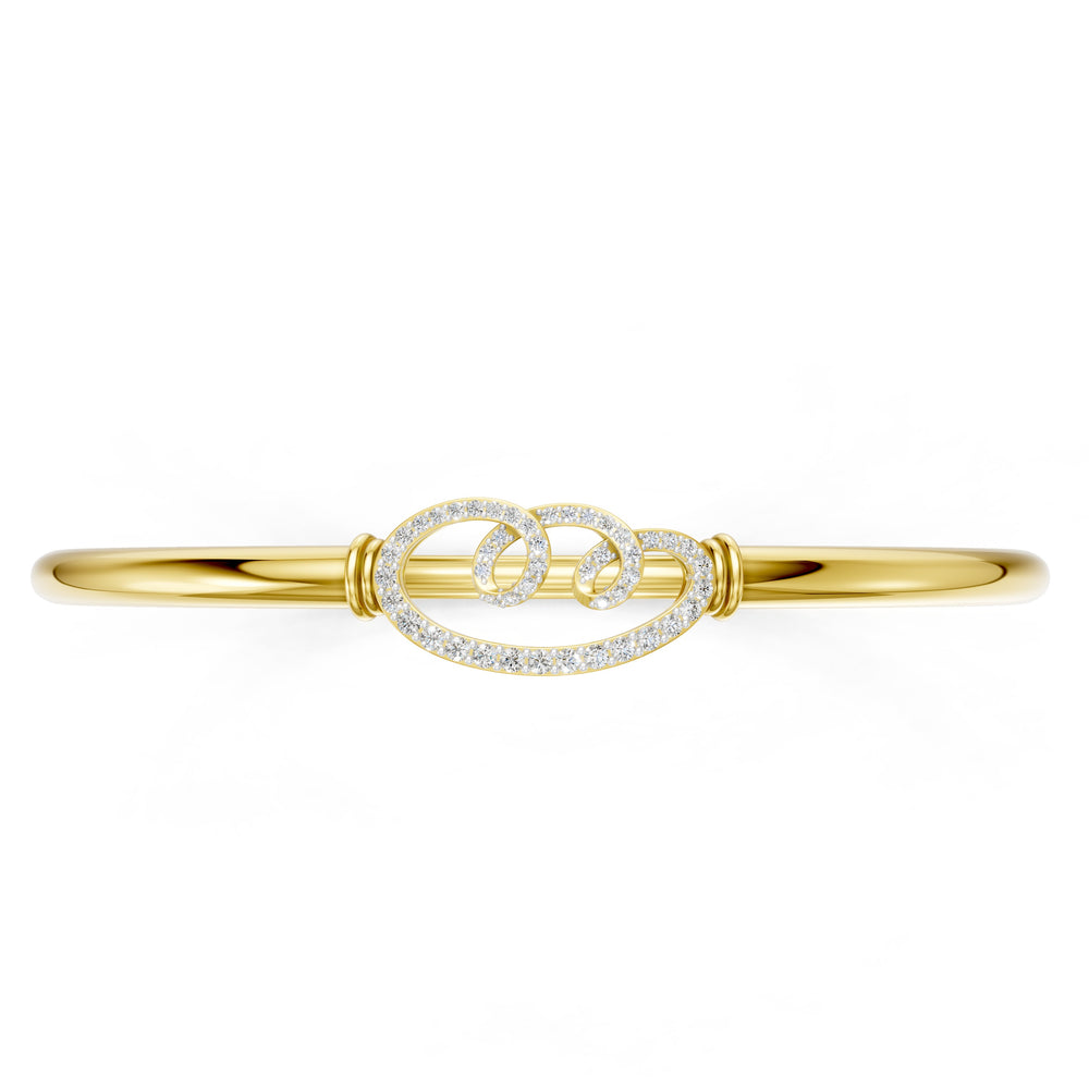 Celestial Swirl Diamond Bangle