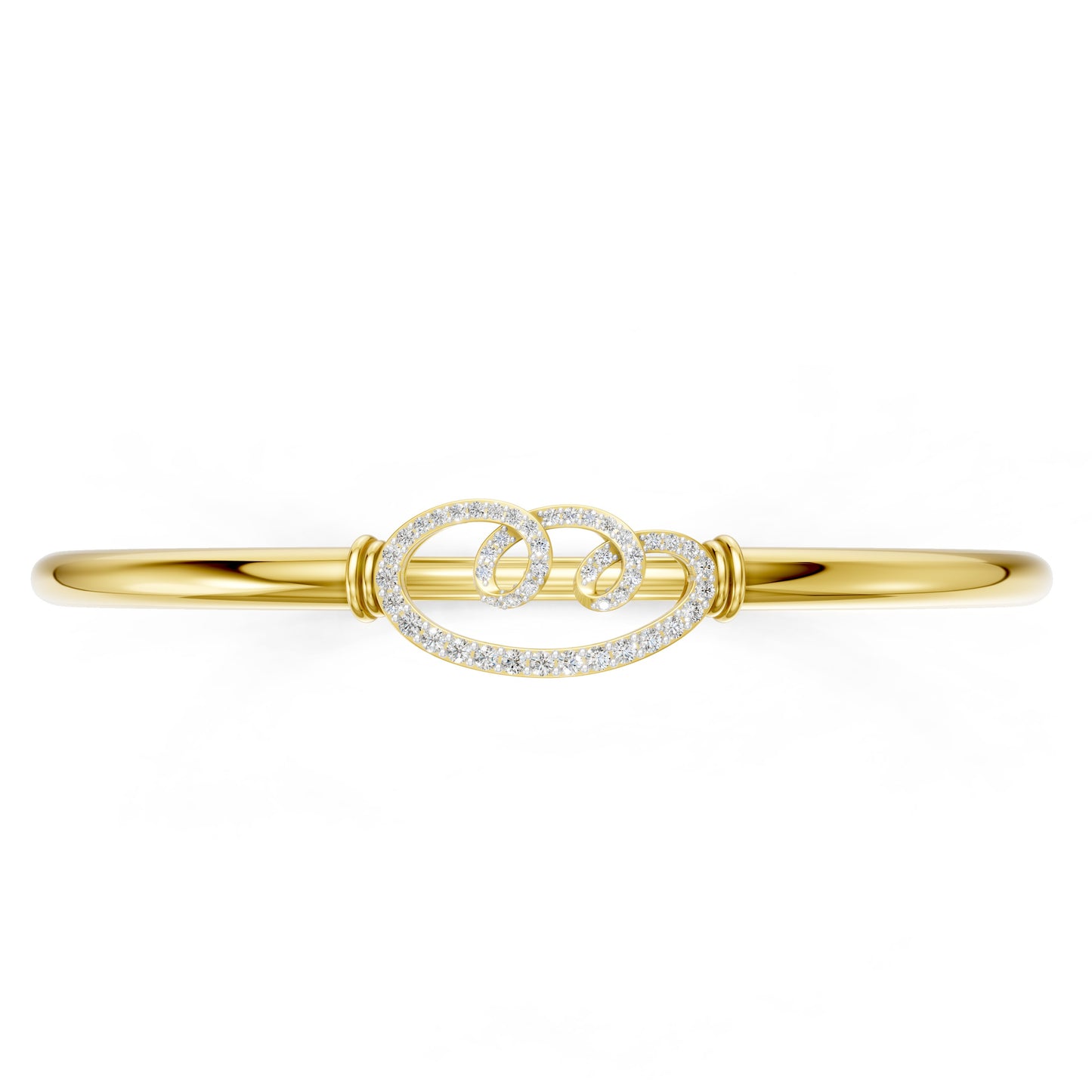 Celestial Swirl Diamond Bangle