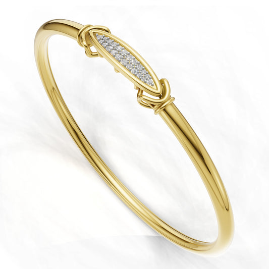 Marquise Whisper Diamond Bangle