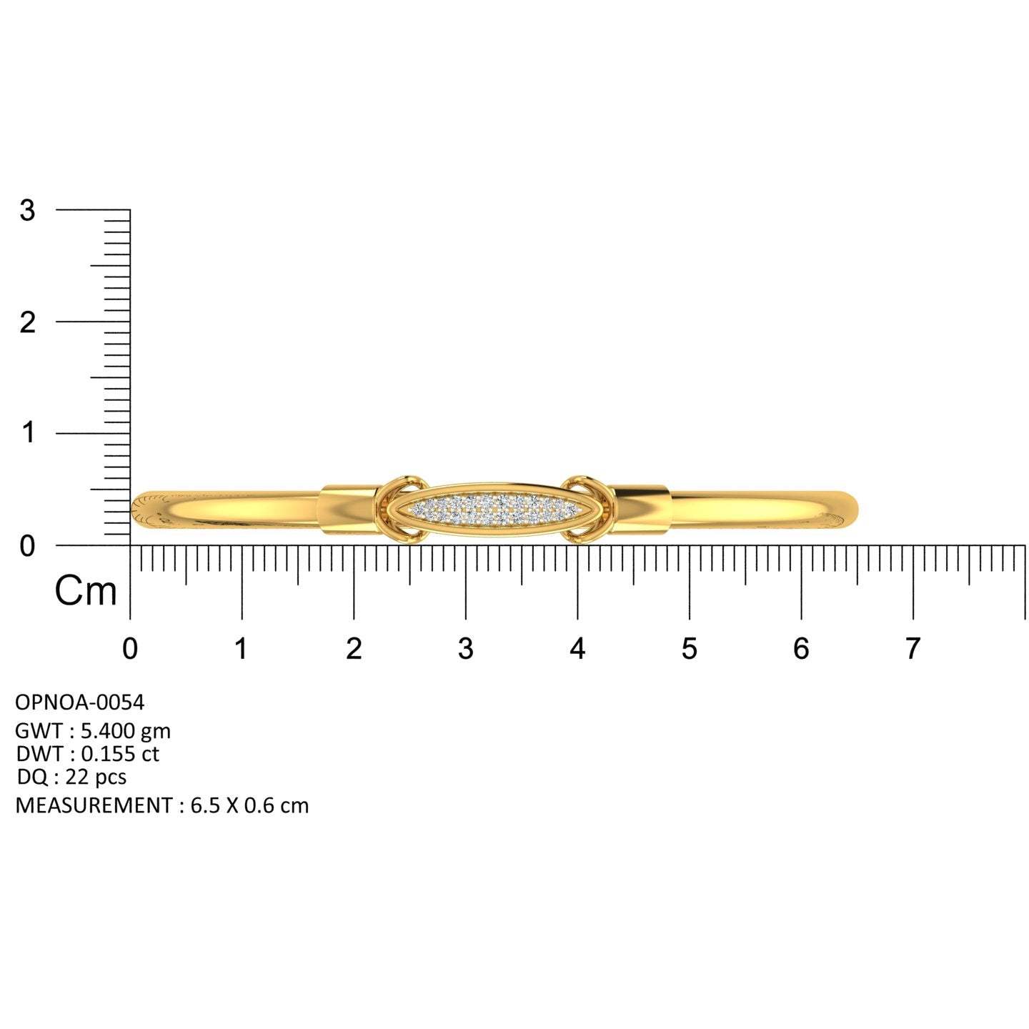 Marquise Whisper Diamond Bangle