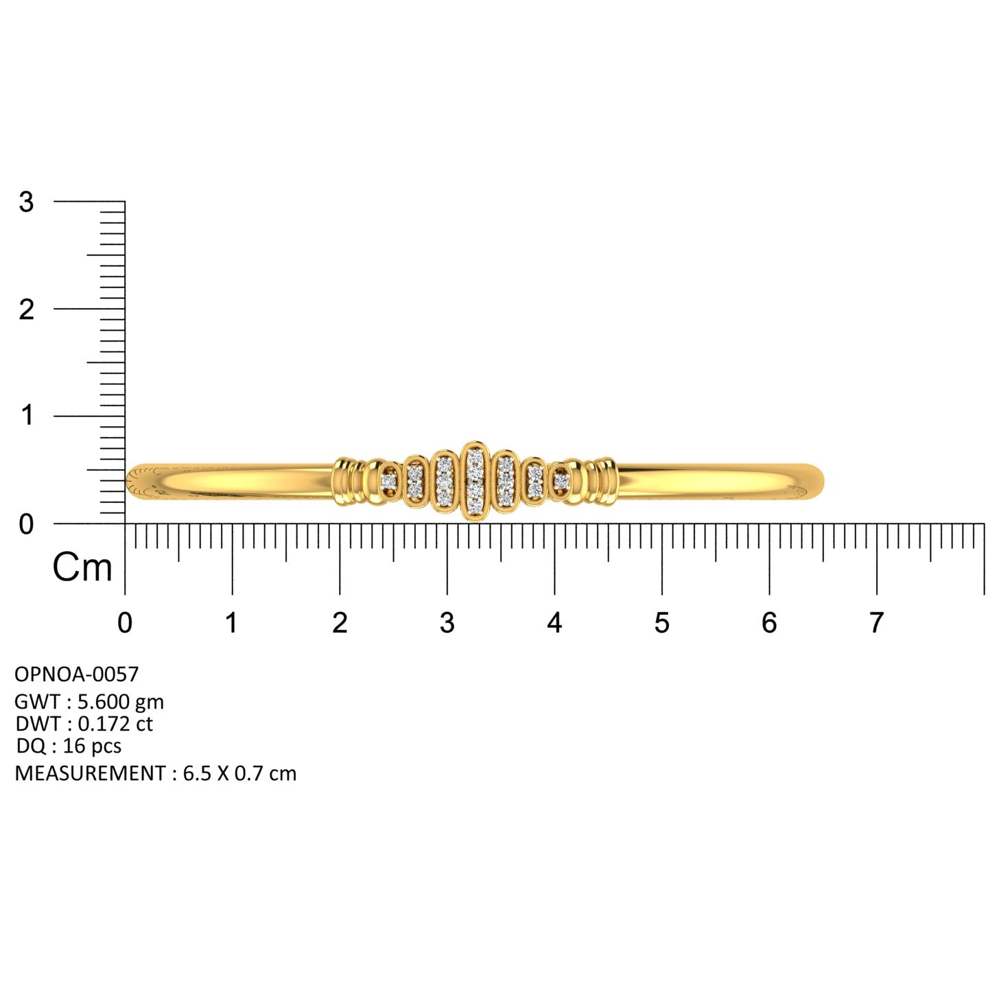 Diamond Ladder Bangle