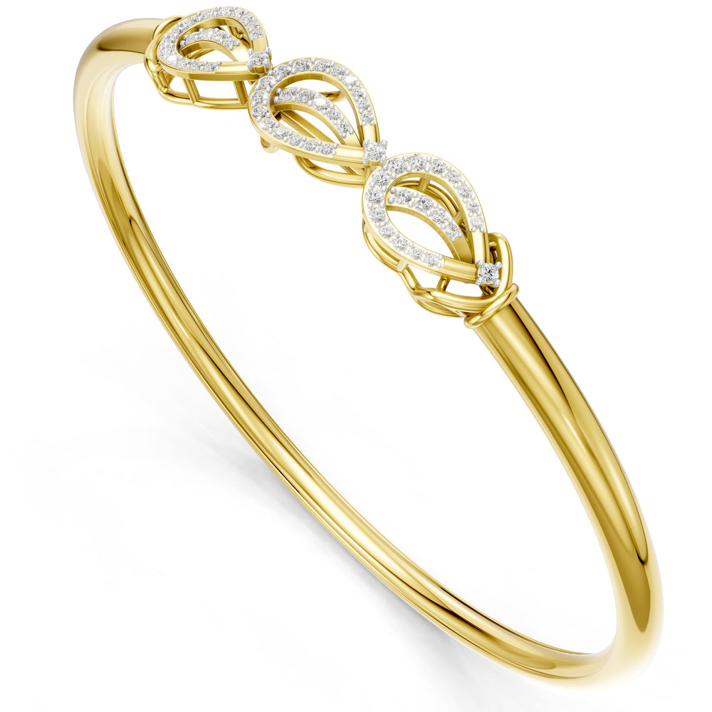 Triple Aura Diamond Bangle