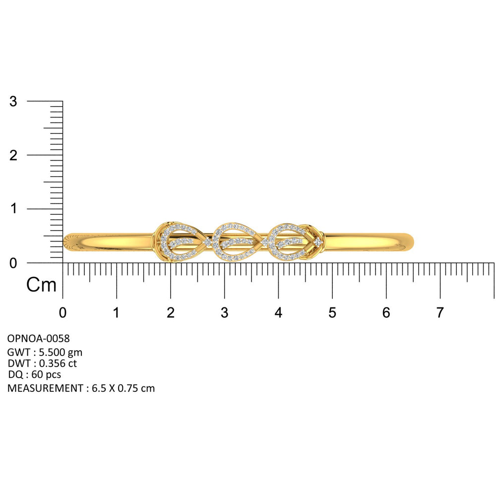 Triple Aura Diamond Bangle