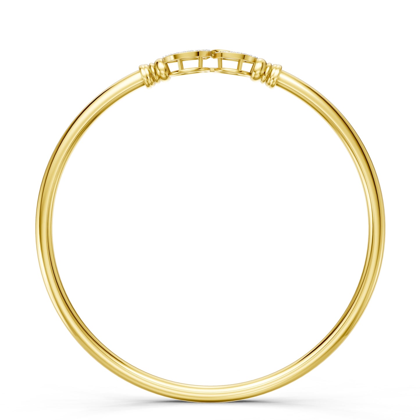 Twin Orbit Diamond Bangle