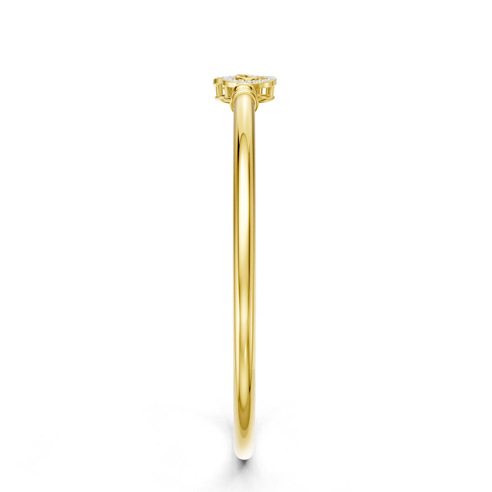 Twin Orbit Diamond Bangle
