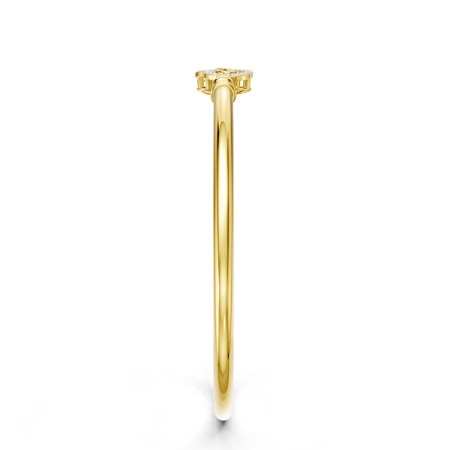 Twin Orbit Diamond Bangle