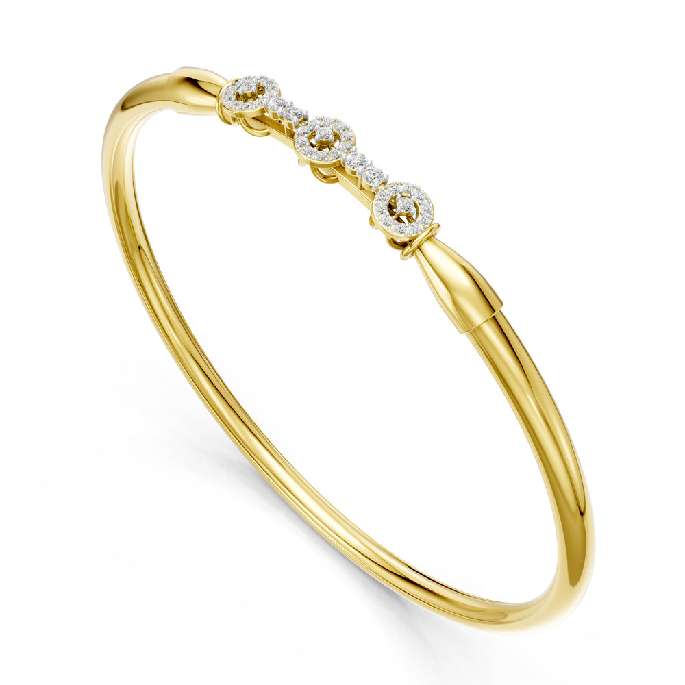 Trinity Halo Diamond Bangle