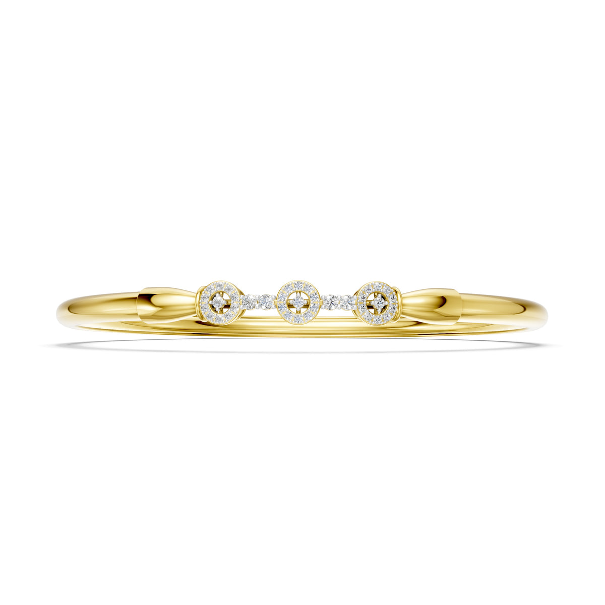 Trinity Halo Diamond Bangle