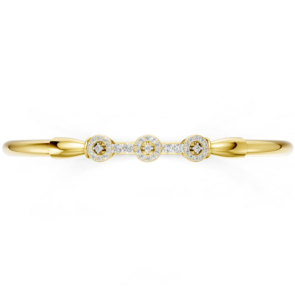 Trinity Halo Diamond Bangle