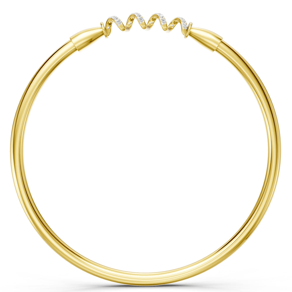 Diamond Wave Harmony Bangle