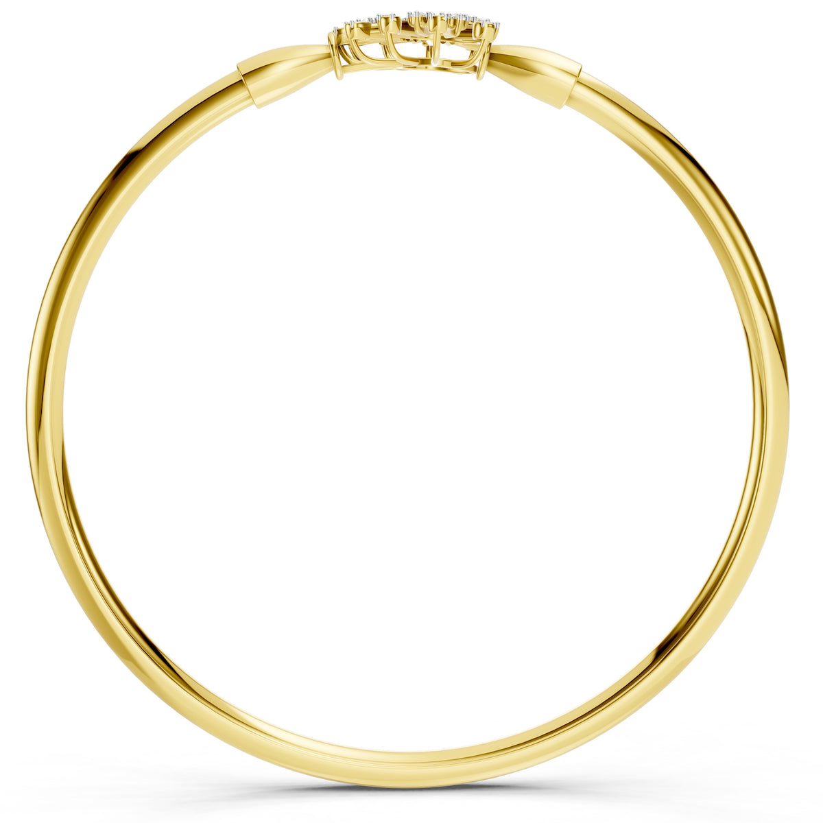 Celestial Crescent Diamond Bangle