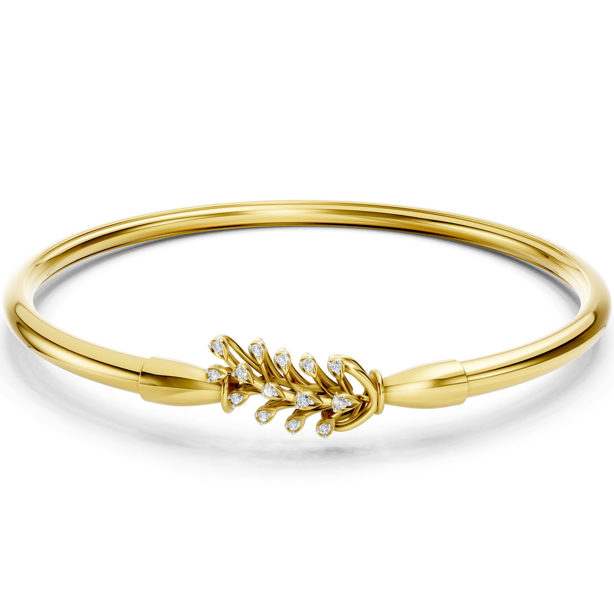 Diamond Laurel Vine Bangle
