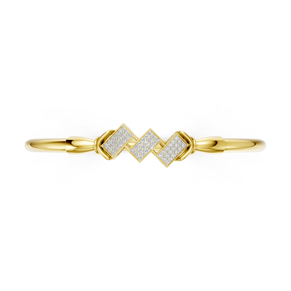 Trio Step Diamond Bangle