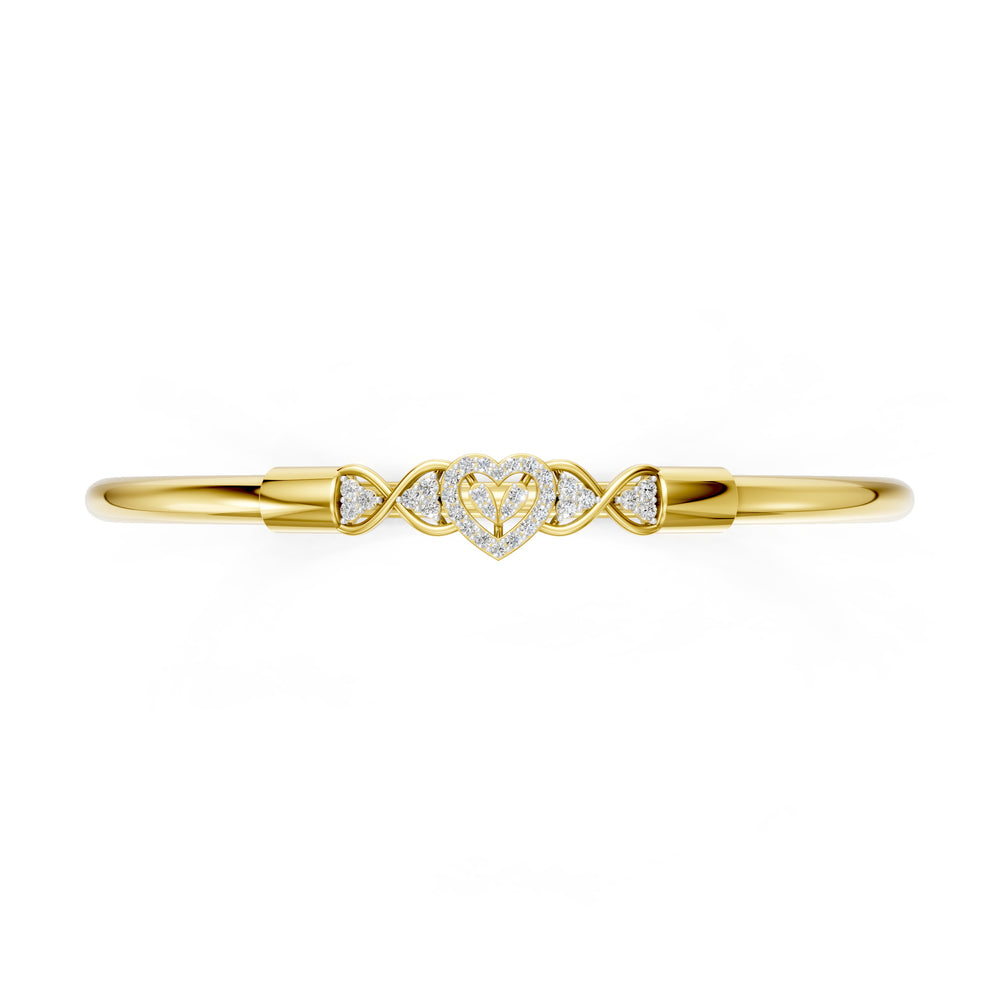Eternal Heart Diamond Bangle