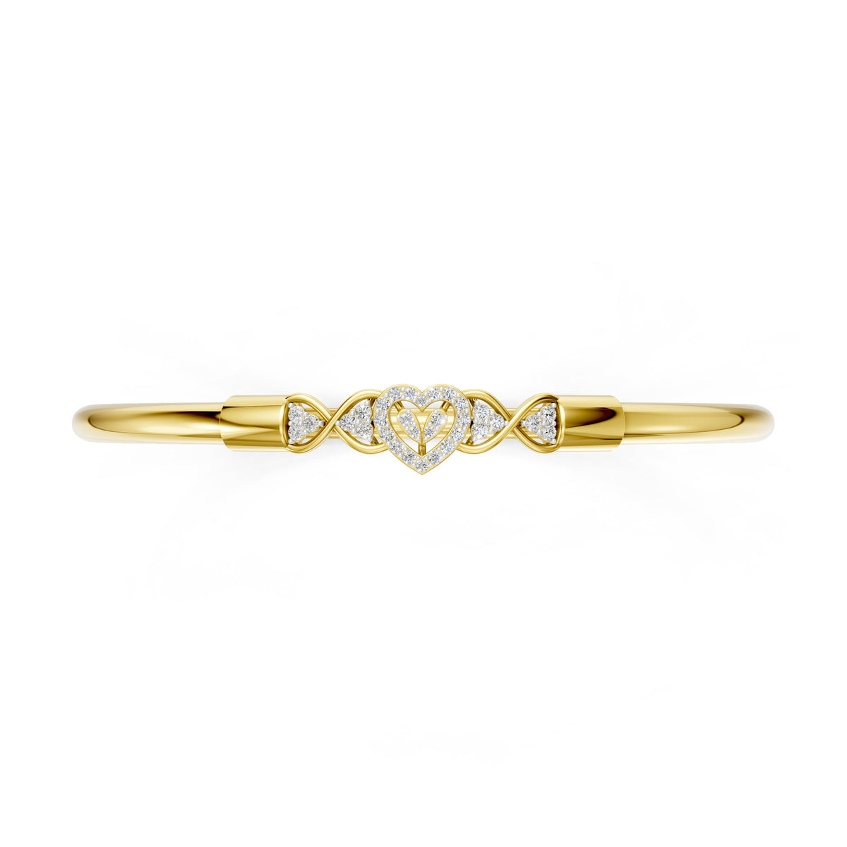 Eternal Heart Diamond Bangle