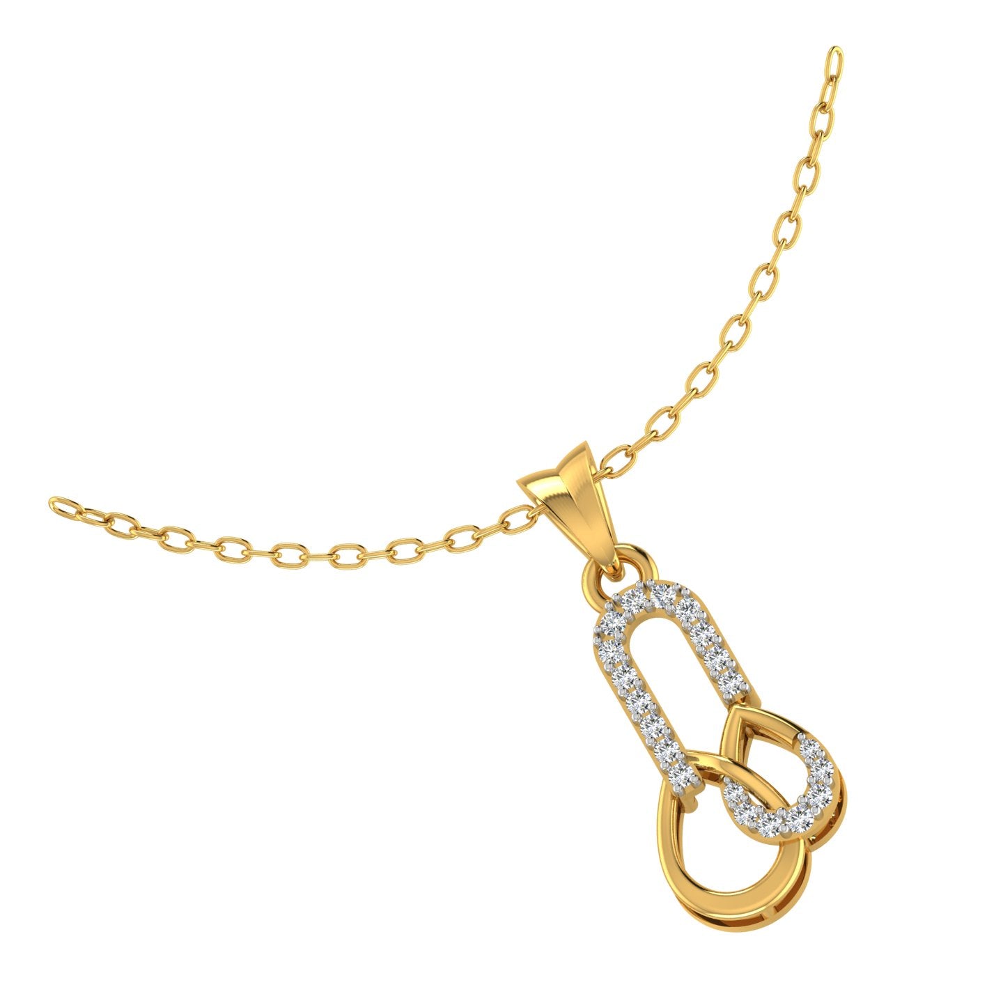 Interlocking Infinity Loop Pendant