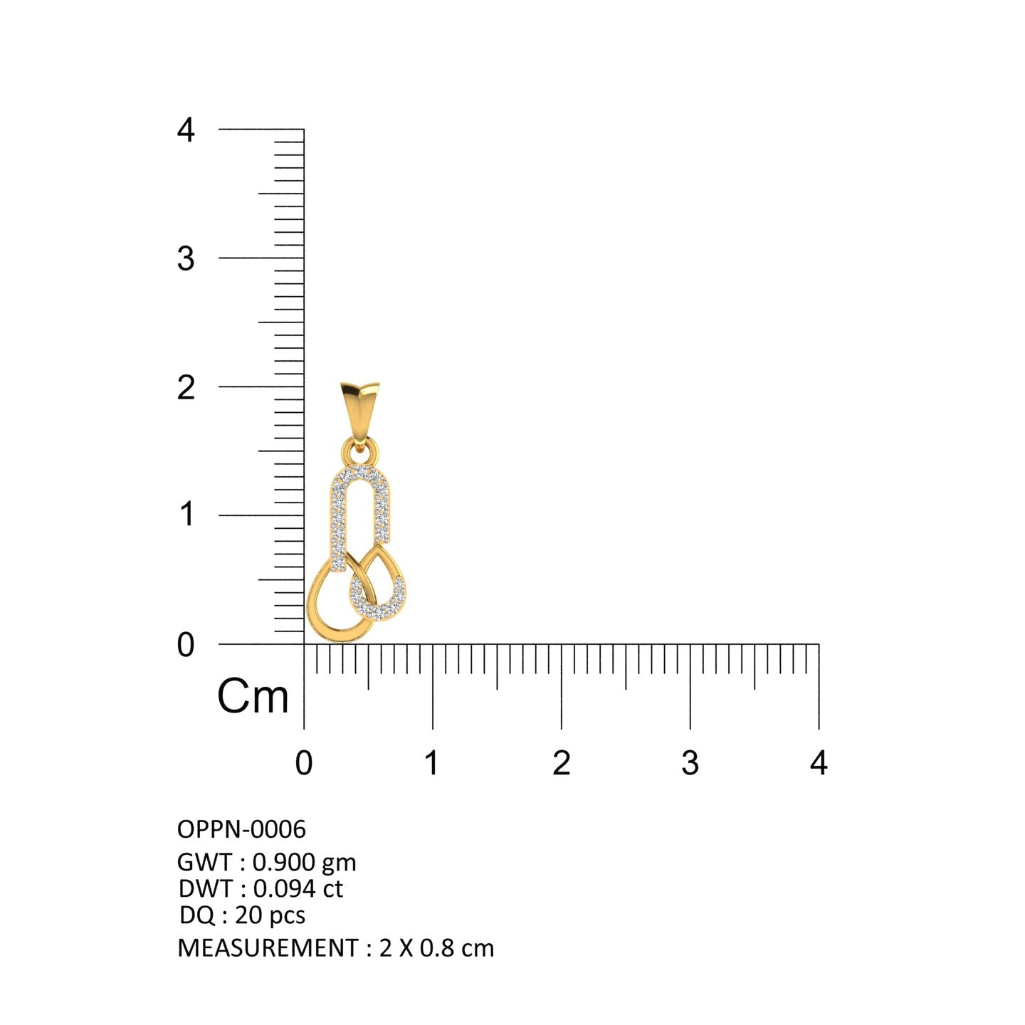 Interlocking Infinity Loop Pendant