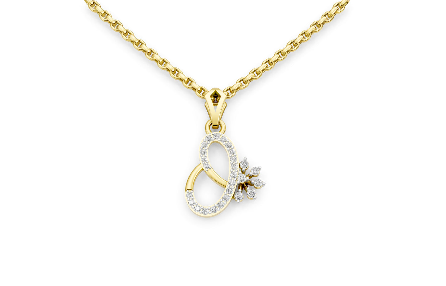 Blossom Infinity Diamond Pendant