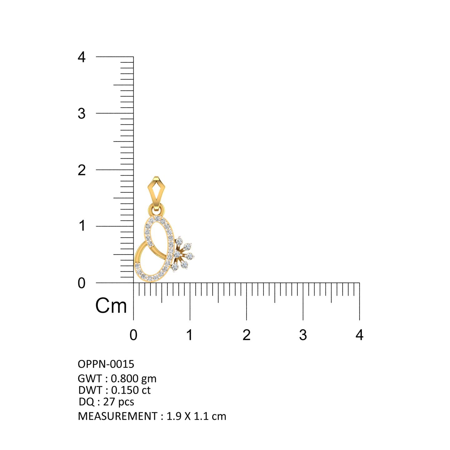 Blossom Infinity Diamond Pendant