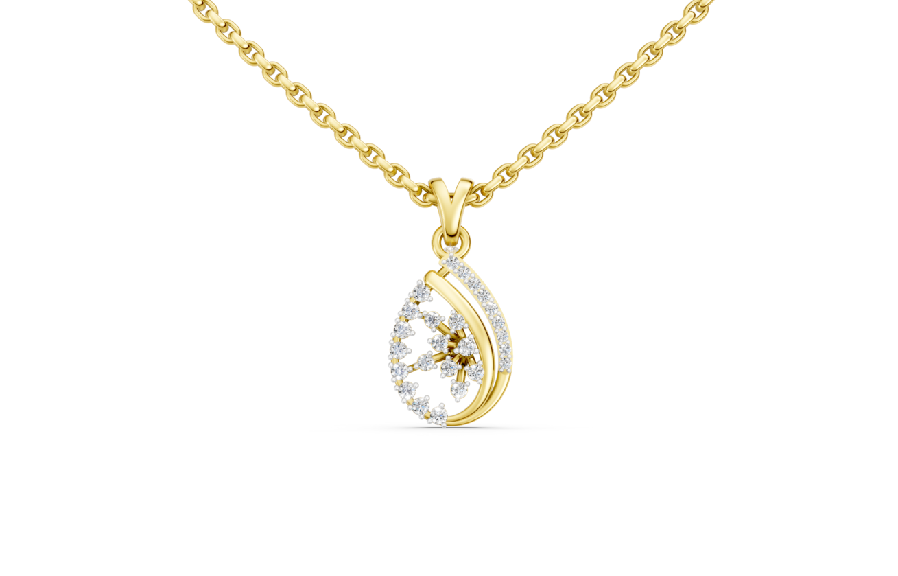 Celestial Bloom Diamond Pendant