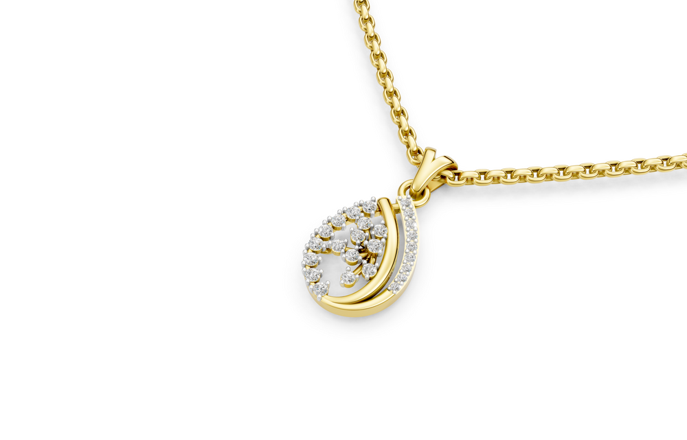 Celestial Bloom Diamond Pendant