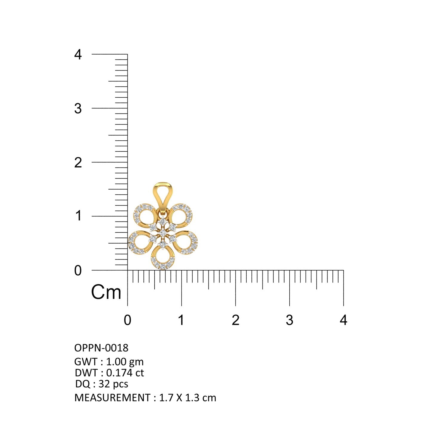 Floral Radiance Diamond Pendant