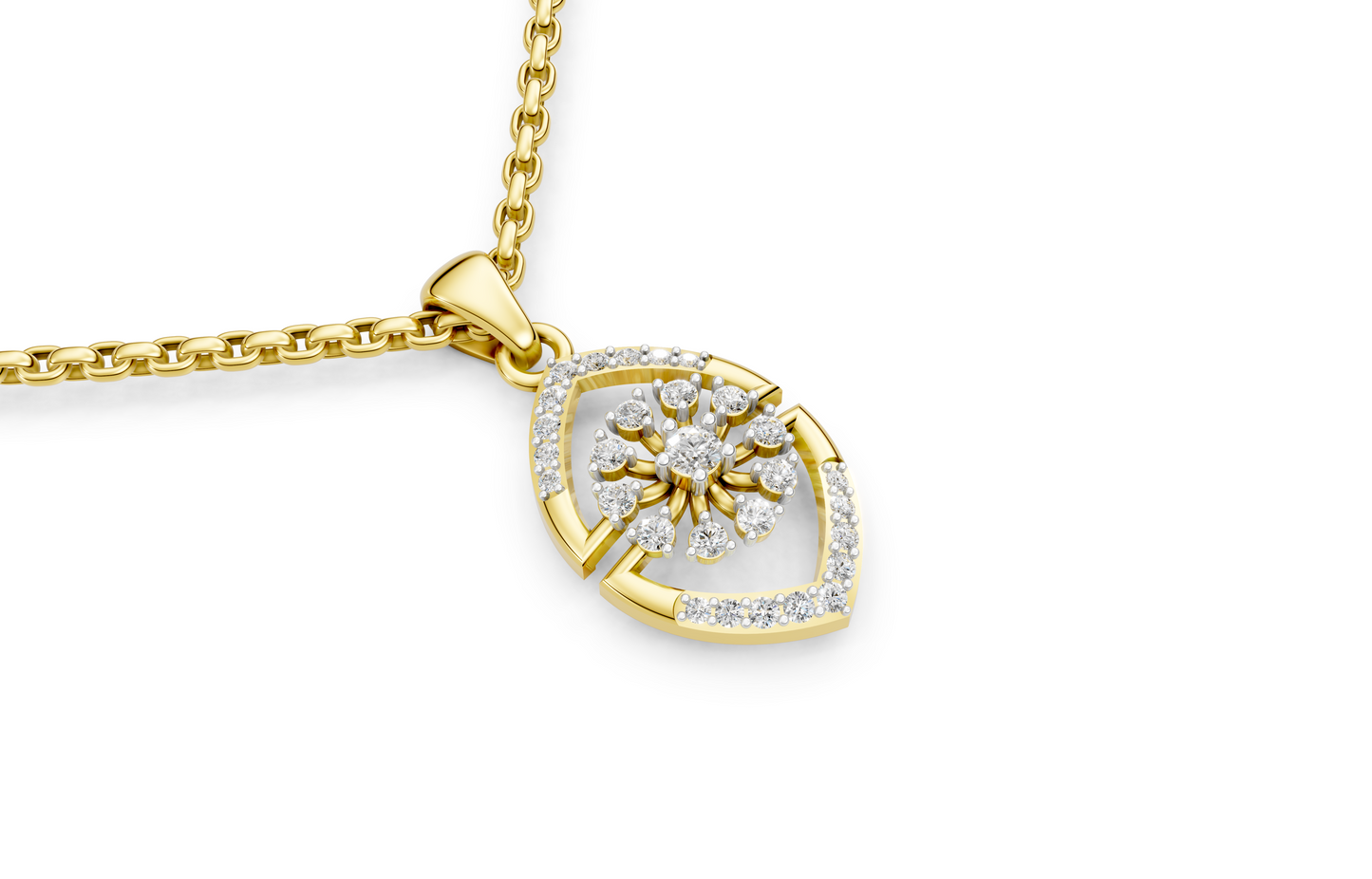Royal Blossom Diamond Pendant