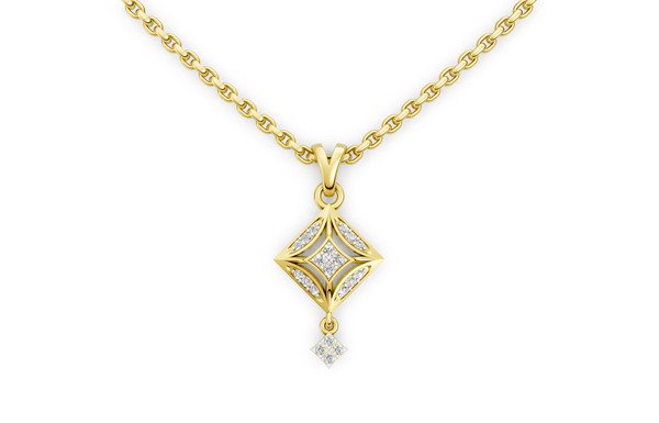 Celestial Prism Diamond Pendant hover image